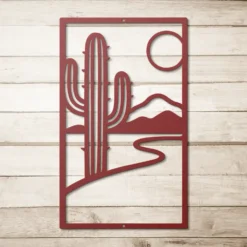 Contemporary Abstract Desert Metal Wall Art - Image 9