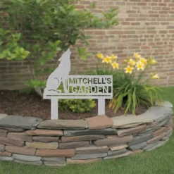 Coyote metal yard sign