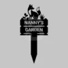 Custom Name Fox  Metal Yard Sign: Weather-resistant Exterior Steel Decor