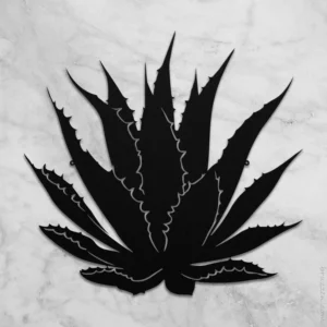 Large metal agave yard art outdoor decor