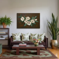 24x36 Canvas Botanical Canvas Wall Art Small Living Room