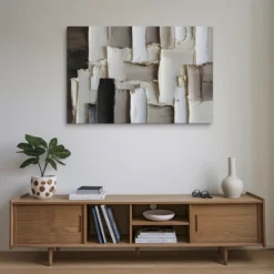 32x48 canvas abstract neutral wall hanging