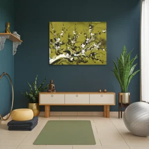 Calming Zen Cherry Blossom Canvas Art Meditation Yoga Room Wall Decor