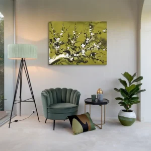 Minimalist Zen Cherry Blossom Canvas Wall Art Lounge Room Decor