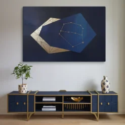 40x60 Extra Large Canvas Stellar Geometry Canvas Wall Hanging Contemporary