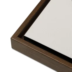 1.25″ thick pine wood frame in brown finish