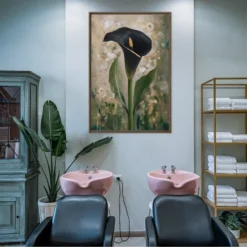 Large Calla Canvas Art Beauty Salon Wall Decor