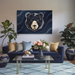 Large Ursa Major Constellation Canvas Print Living Room Wall Décor