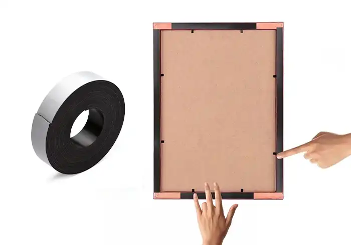 Magnetic Strips and Tape To Hang Wall Decor Without Nails