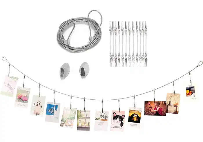 Photos Strings and Clips for Hanging Art No Nails Drilling