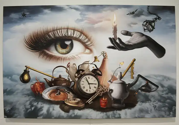 Surrealism abstract style of art