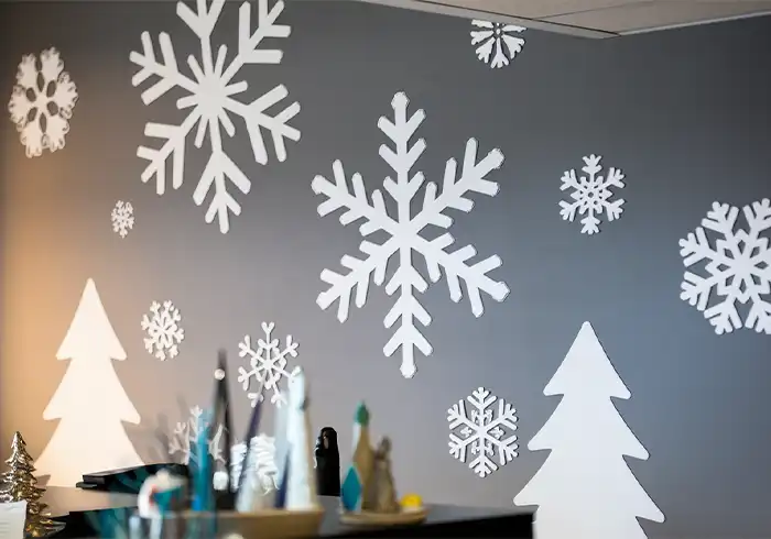 Christmas Office Wall Decorating Removable Sticker