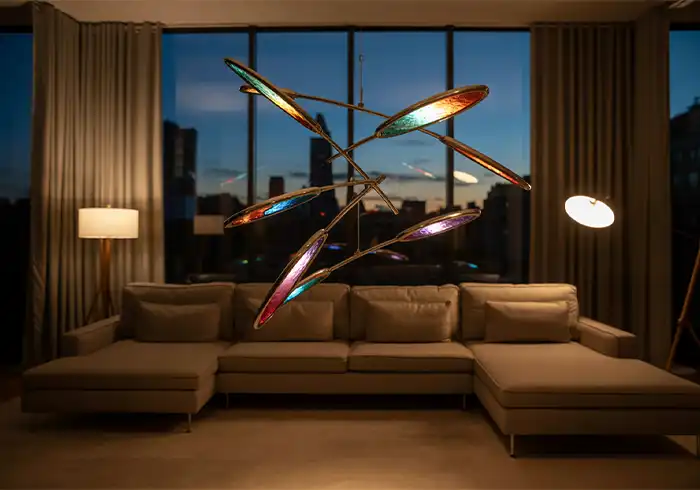 Creative DIY Hanging Sculpture From Ceiling