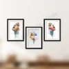 3 Set Abstract Sketch Woman Portraits Wall Art Prints Modern Feminine Decor Salon