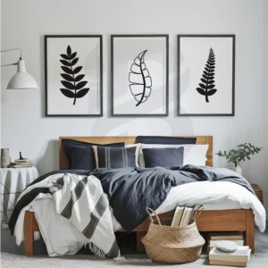 Hi-res 3 Piece Abstract Botanical Wall Prints Digital Download