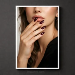 nails wall art printable glam nail salon-closed eyes, polished nails