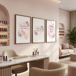 nail salon self care digital download set of 3 art