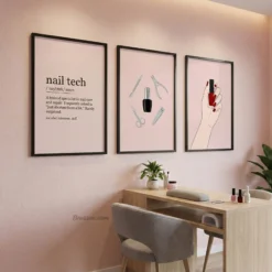 Nail tech definition printable wall art