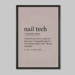 nail tech quote wall art modern hi res downloadable prints