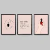 Nail technician wall art set of 3 printable salon decor