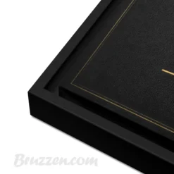 Black Pine wood float frame