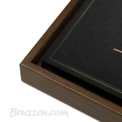 Brown Pine wood float frame