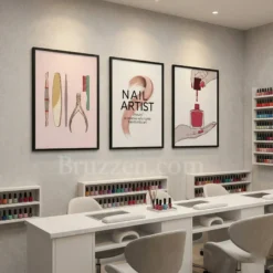 3 set nail salon manicure spot wall decor