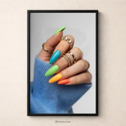Cute colorful nail art 4k images vibrant salon photo