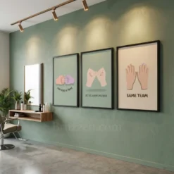 cute nail salon digital download art set