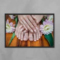 cute hd picture floral pedicure tropical theme