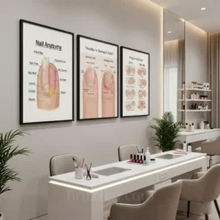 educational beauty salon wall art modern style