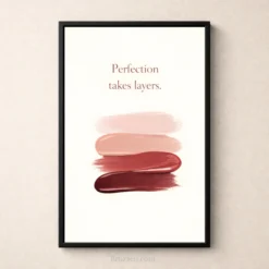 minimal beauty wall art brush stroke design print
