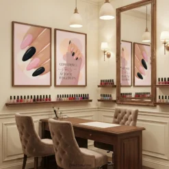 Nail salon printable wall art confidence
