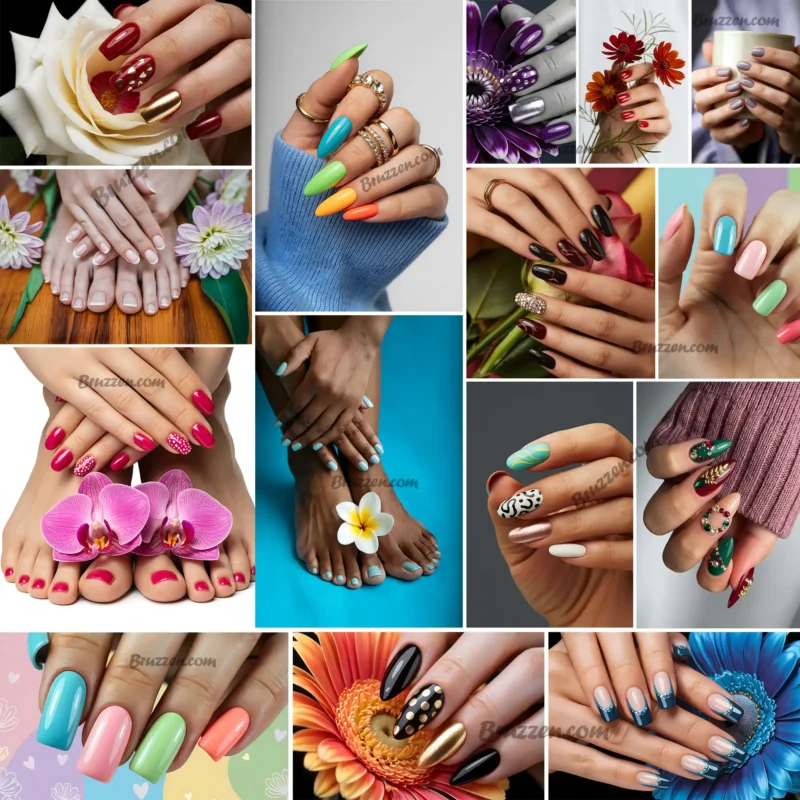 Nail salon wall decor bundle 20 HD photos with free bonus images