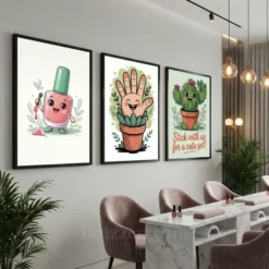 quirky beauty room wall art kawaii printable decor