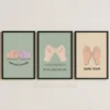 Cute salon besties mani pedi printable wall art