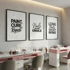 salon wall art bundle minimalist typography design
