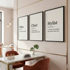 Hair salon Modern interior dictionary decor