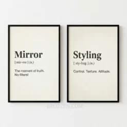 Hair salon Modern wall art print