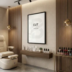 cut fresh start wall art print salon interior decor