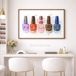 Fun beauty room wall art