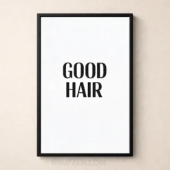 good hair printable modern salon wall decor