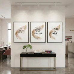 hair salon black hair quotes printable wall art