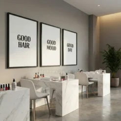 modern monochrome typography gallery wall print set