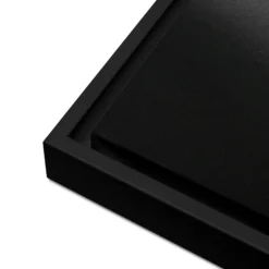 Close-up showing the heavy-duty fade-resistant canvas in durable black pine wood frame