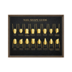 Gold Nail Shape Types Framed Canvas Wall Art for Salons - Image 12
