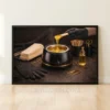 hot wax pot beauty station framed canvas wall art with golden wax and black warmer
