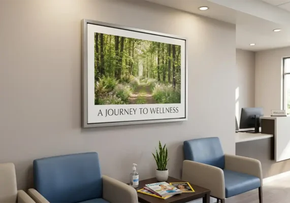 Dental, medical and therapy offices wall decor ideas that work