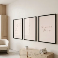 beauty salon decor printable treatment room side angle