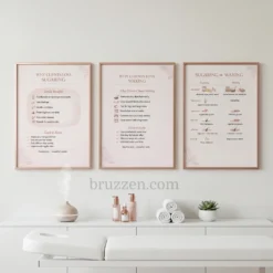esthetician salon decor printable white wall art